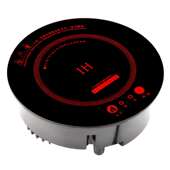 245mm商用火锅电磁炉圆形1200瓦1500W触摸线控双人嵌入式 电池炉