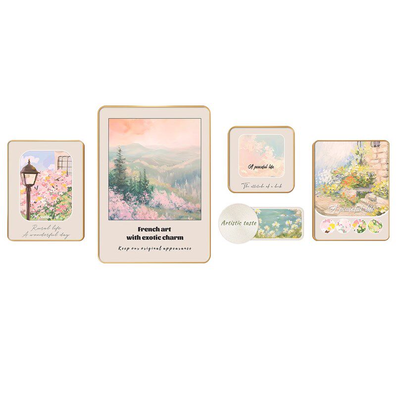 奶油风客厅装i饰画沙发背景墙挂画现代简约轻奢高级感壁画