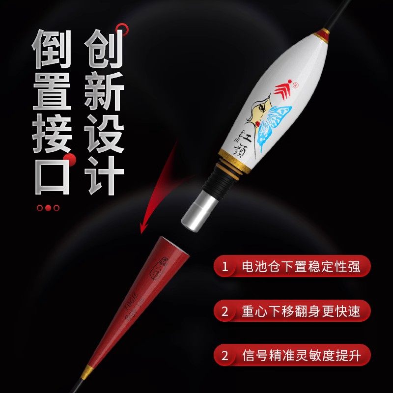 家人夜光漂鱼漂咬钩变色爆闪高灵敏醒目鲫鱼Q漂大物浮漂电子漂