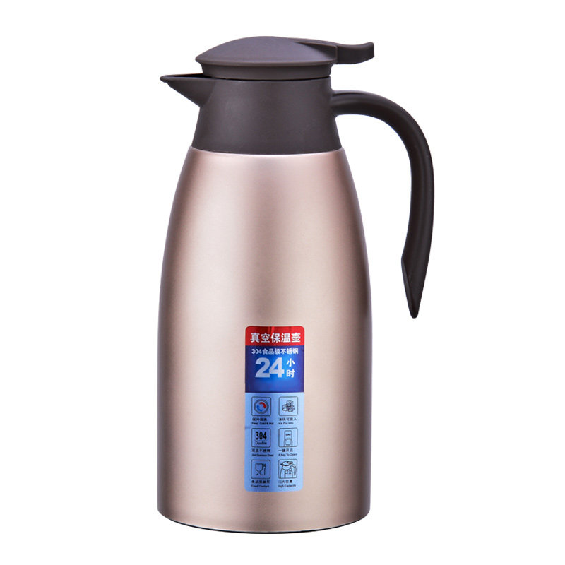 保温壶家用304不锈钢欧式真空暖瓶大容量2L宿舍暖水壶热水保温瓶