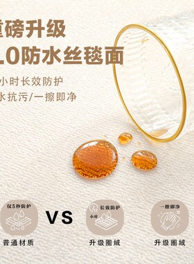 中古绿色满印地垫客厅卧r室老钱风防水抗污免洗可擦防滑秋冬季地