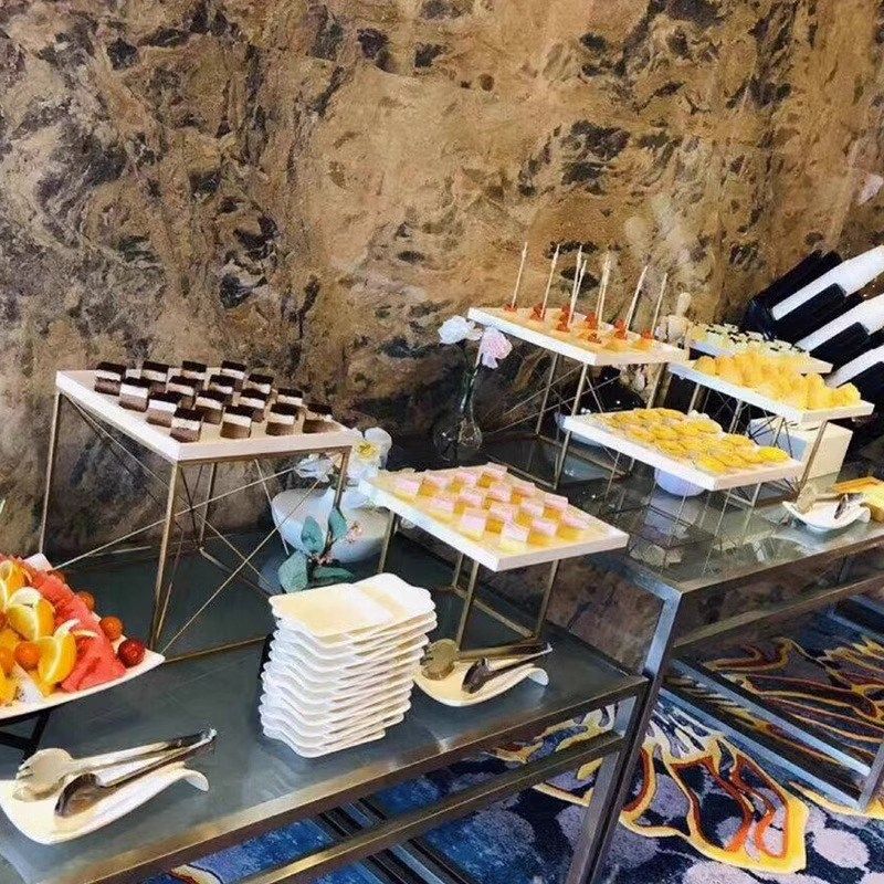 简约冷餐宴会展示架套装甜点甜品台布置摆台摆件道具点心茶歇台