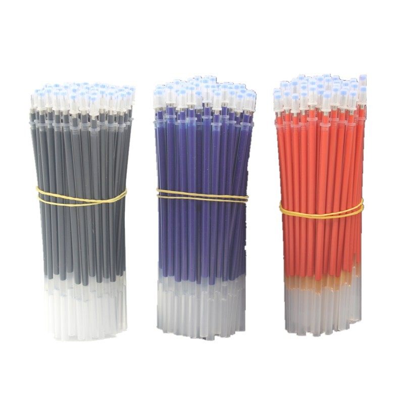 0.7mm中性笔芯1.0mm笔芯老师改作业红色笔芯黑蓝红签字练字笔芯