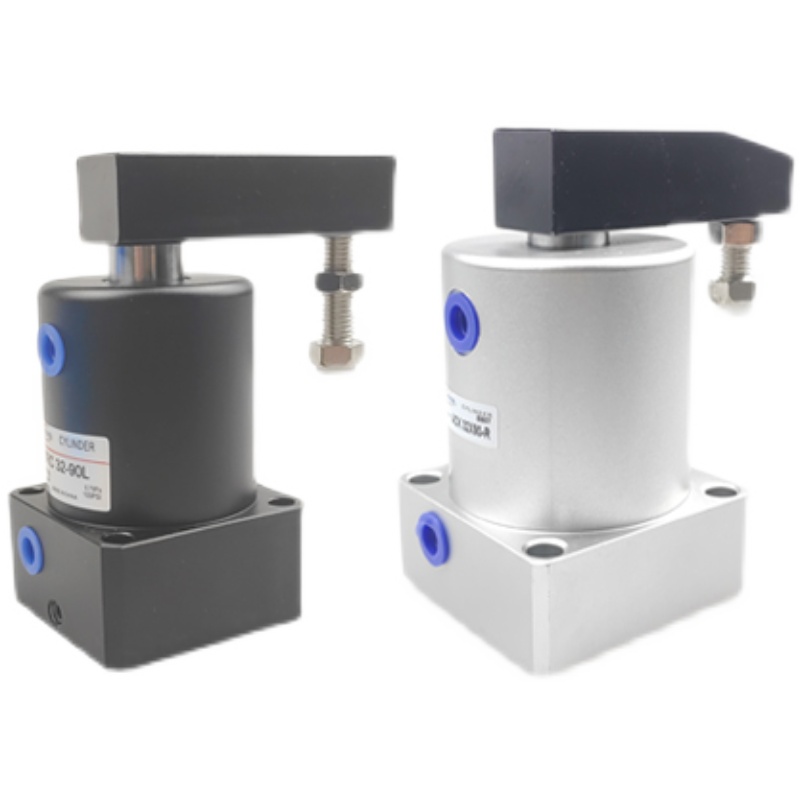 SRC旋转夹紧气缸90度180气动小型ACK25转角下压32/40/50/63*90R/L