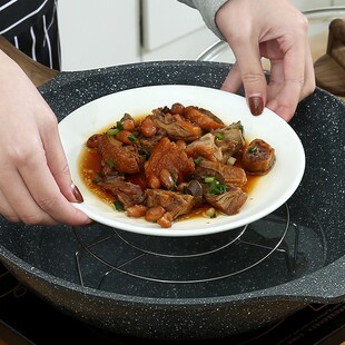 不锈钢家用蒸包子蒸笼蒸架高脚厨房蒸菜架隔水隔热架子蒸锅笼屉