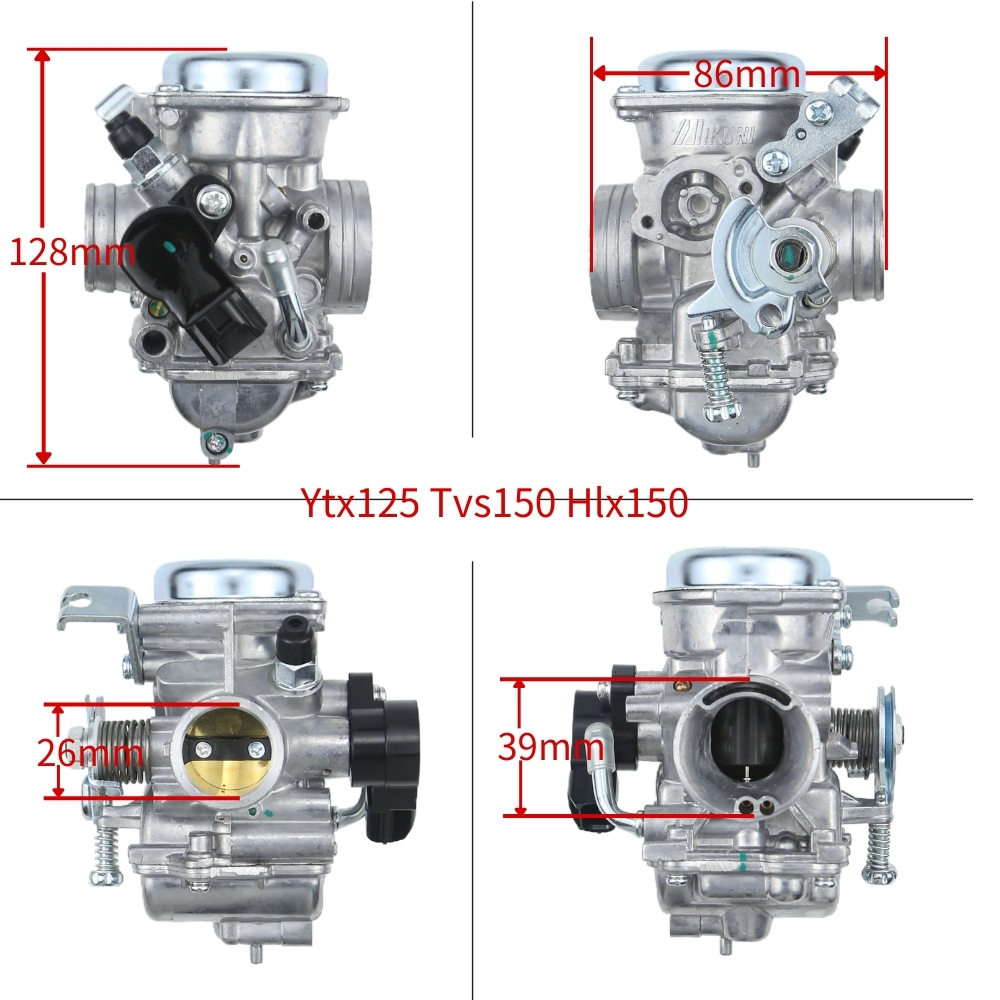 摩托车化油器适用于Yamaha Ytx125 Tvs150 Hlx125带传感器Carbr