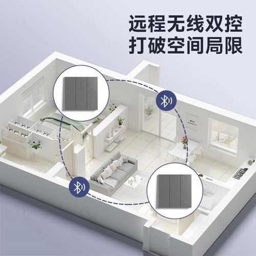 智能开关控制面板已接入米家APP小爱语音全屋智能单双控通用开关