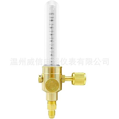 出口型气流量计WX-15型号：0386-0849纯铜材质进出气7/16-1/4