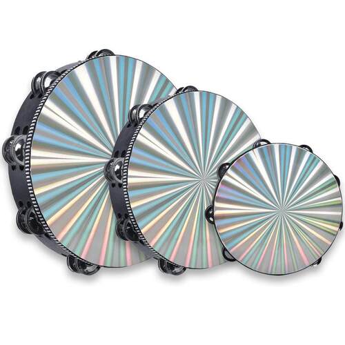 Including6810InchDoubleRowJinglesReflectiveDrum