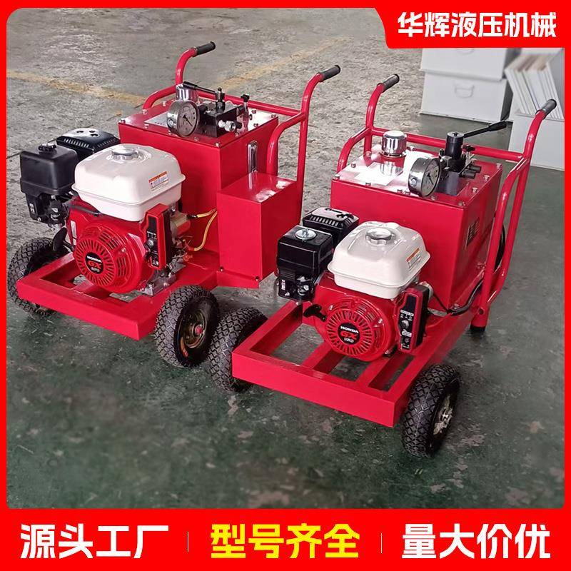 柴油机液压泵站小型电动汽油液压机泵大功率大流量便携式试压泵