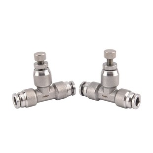 T型 304不锈钢节流阀管道阀SA 12mm气管快速插接头