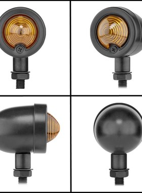 摩托车复古改装转向灯12v金属方向灯闪灯弯灯CG125太子复古配件