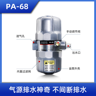 HAD20B空压机自动排水器PA68干燥机电子放水阀大排量零气损耗SA6D