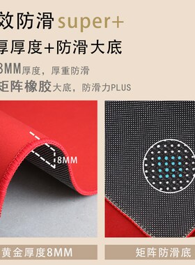 乔迁大吉福字红色地垫入户门垫新家新居门口防滑吸V水耐磨蹭脚红