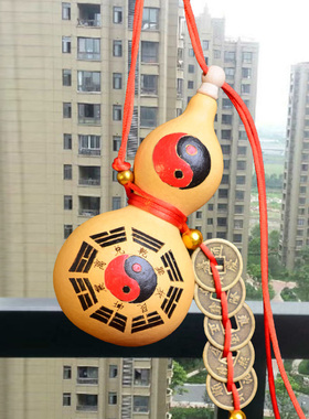 开口八卦天然葫芦挂件r家居工艺饰品摆件小号客厅装饰品门对门