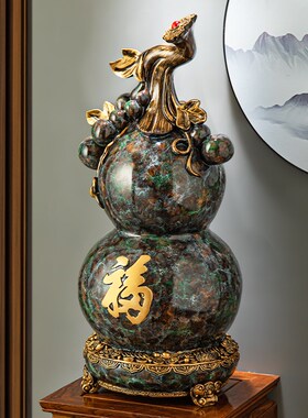 葫芦摆件大号落地五福临s门 客厅家居玄关装饰品乔迁新居开业礼品