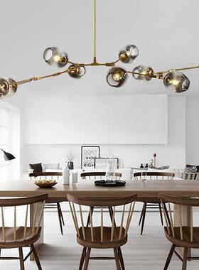 分子吊灯北欧简约后现代魔豆玻璃客厅灯具个性餐厅卧室led灯