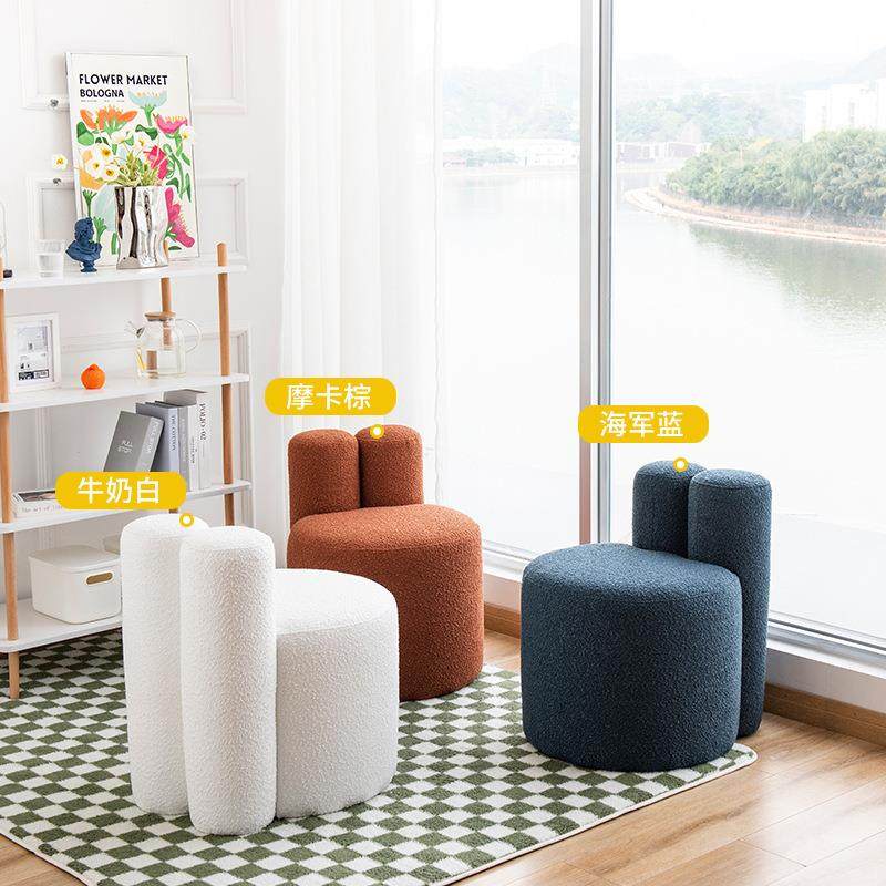 北欧轻奢单人椅复古小户型家用阳台沙发椅羊羔毛极简单人休闲椅子,清洗/食品/商业设备,风口/风叶/风机配件,淘宝优惠券,粉丝福利购,淘宝优惠卷