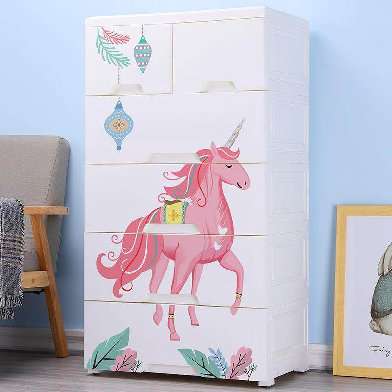 儿童简易收纳柜卡通塑料抽屉式宝宝小衣橱五层玩具储物柜五斗柜子,特色手工艺,其他特色工艺品,淘宝优惠券,粉丝福利购,淘宝优惠卷