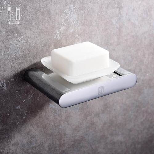 海德普浴室挂件浴室肥皂架铜肥皂架玻璃皂碟HI08008