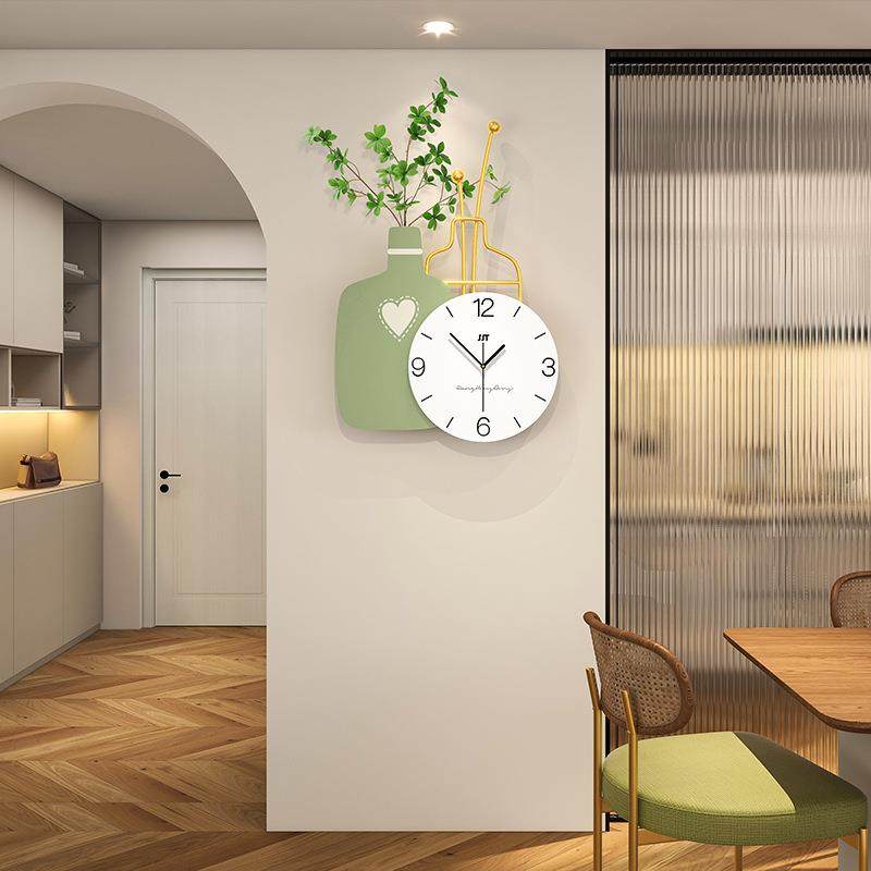 奶油挂钟钟表家用客厅现代简约免打孔玄关时尚挂墙高级感时钟静音,特色手工艺,其他特色工艺品,淘宝优惠券,粉丝福利购,淘宝优惠卷