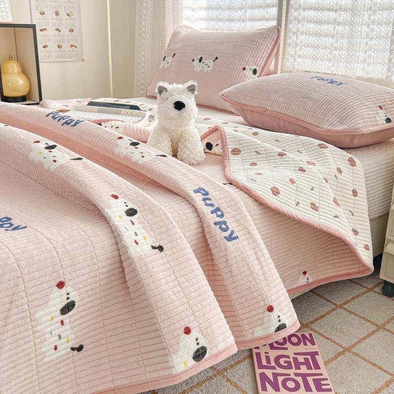 秋冬新款一面绒一面棉绗缝夹棉高温砂洗床盖三件套加厚床单床炕垫,清洗/食品/商业设备,风口/风叶/风机配件,淘宝优惠券,粉丝福利购,淘宝优惠卷