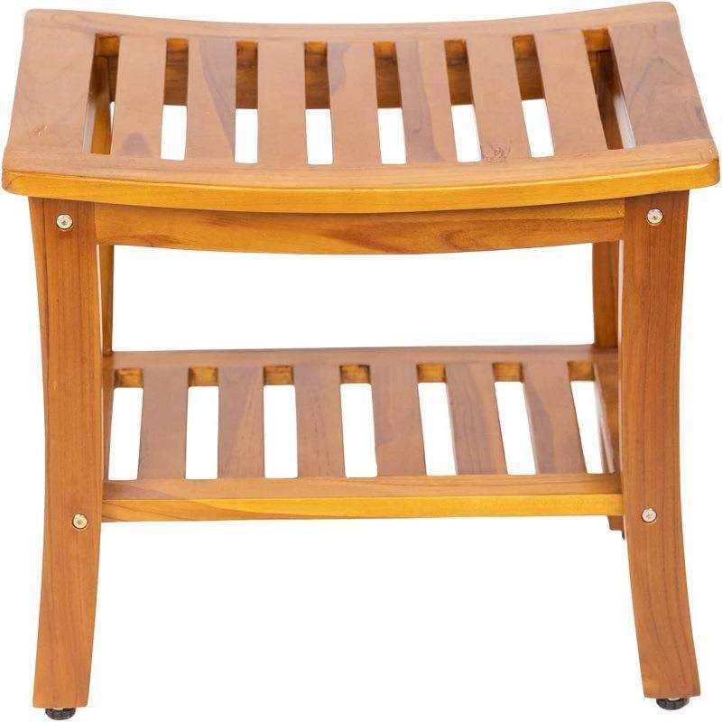 柚木防水长椅–室内室外木质长椅带搁板老年人淋浴凳室内和,特色手工艺,其他特色工艺品,淘宝优惠券,粉丝福利购,淘宝优惠卷