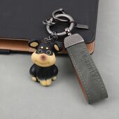 卡通蜜蜂狗钥匙扣挂件网红可爱男女精致书包挂饰汽车钥匙链小饰品