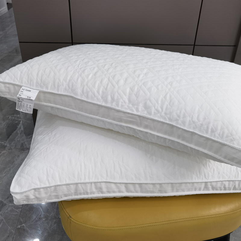 全棉羽丝绒枕芯护颈椎枕长方形抗菌立体单人枕头一对纯棉特价包邮