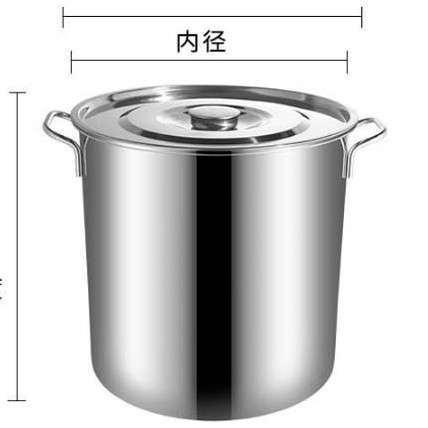 VLEN 201不锈钢桶带盖储水桶大油桶米桶 35x35