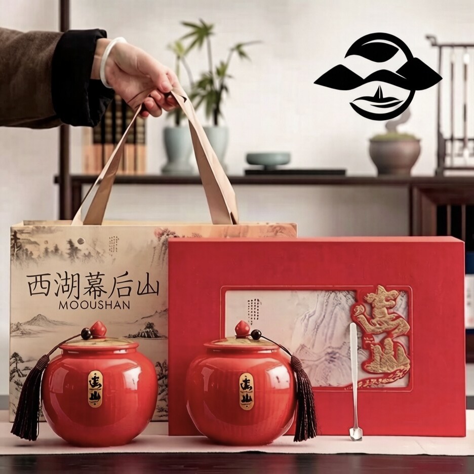“西湖幕后山特级九曲红梅红茶杭州原产地一山藏幕后，一叶醉钱塘