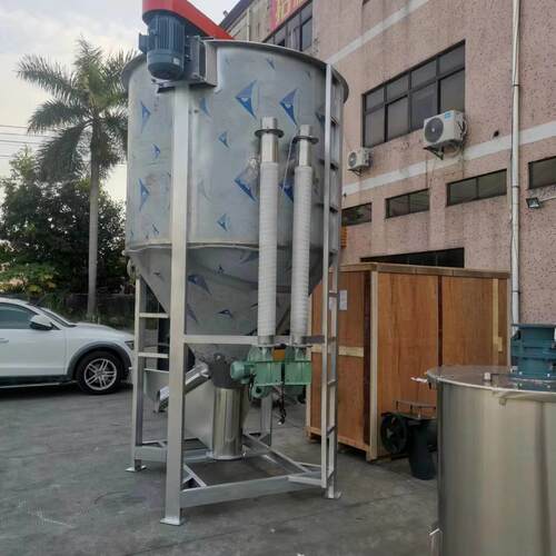 OCQ料颗粒混料机循环搅式塑拌料搅机立式不锈钢搅拌塑机加热烘干