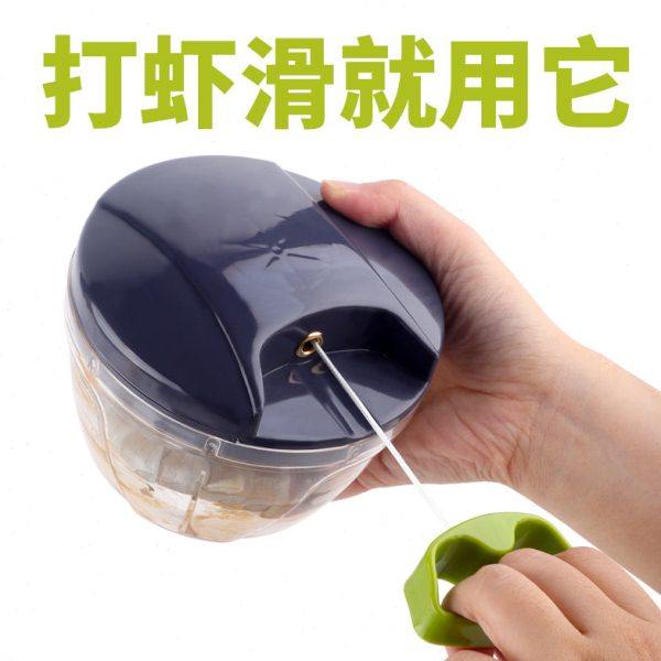 打虾器手拉小型迷你手动虾肉粉碎机鱼饵虾滑饵料搅拌机钓鱼用神器