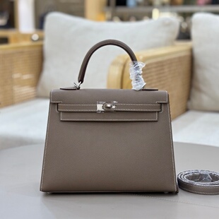 手工蜡线H家凯莉包25/28CM原厂epsom皮掌纹单肩斜挎手提真皮女包