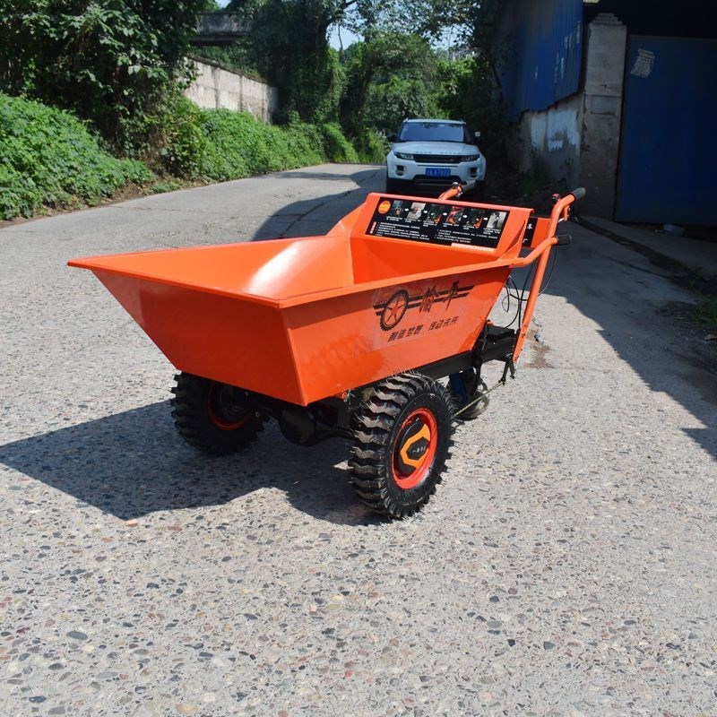 新款汽油柴油三轮手推o车翻斗车建筑工地农场山地运输车农用爬坡
