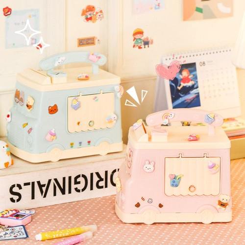 开学季新款存钱罐儿童可爱小房子储蓄罐带锁钱箱送女孩礼物储钱罐