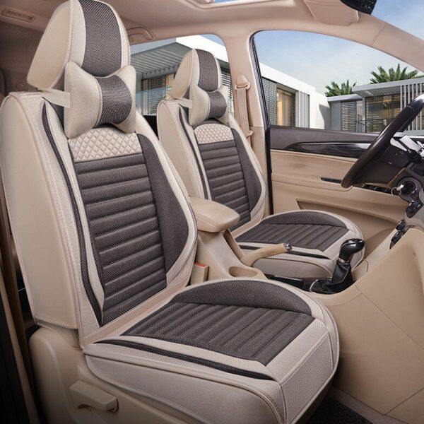 北汽幻速s3七座全包围座套坐垫h3/h2e/h3f亚麻汽车7座垫四季通用