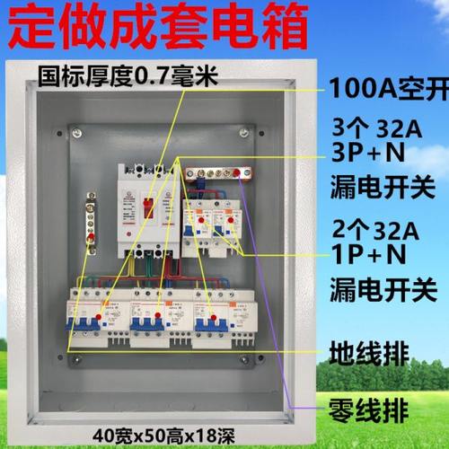 工地用三级配电箱成套漏电箱透明箱明装挂墙开关箱临时电箱400500