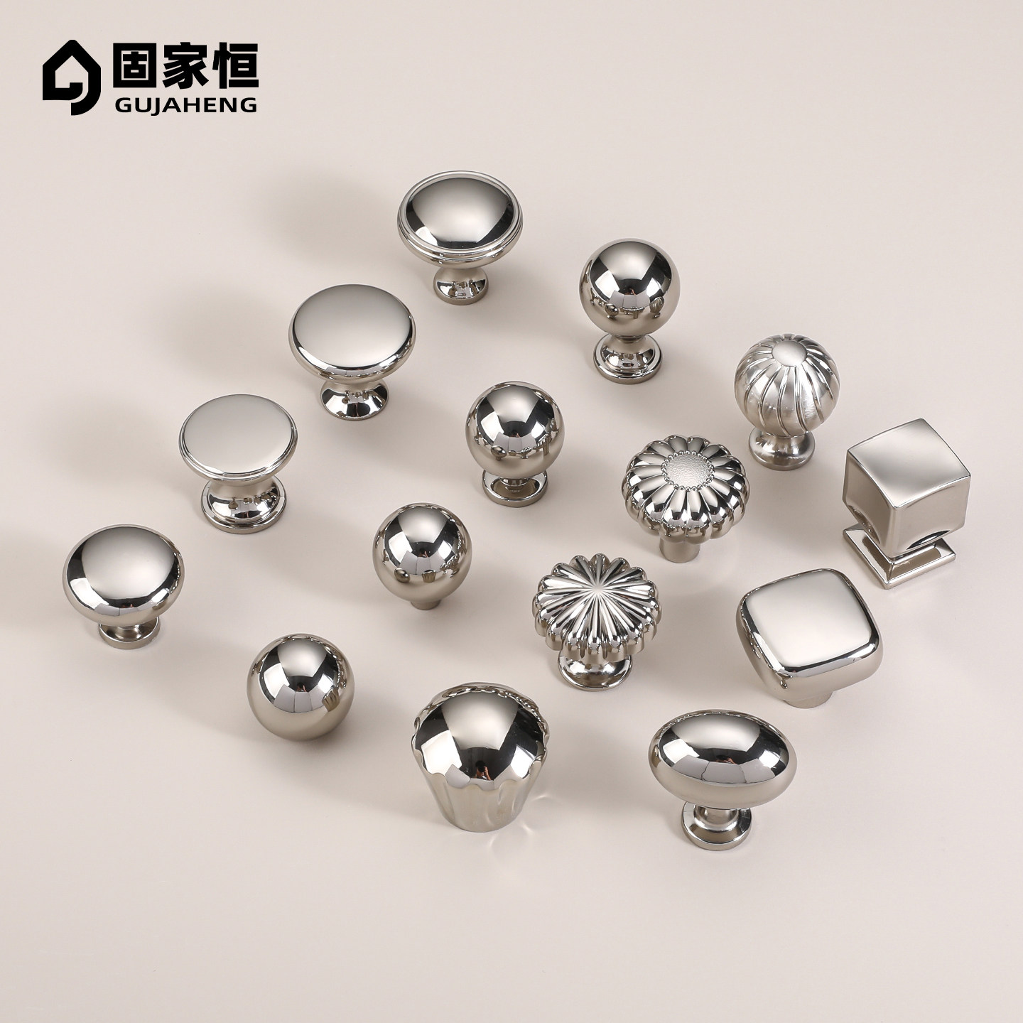 法式钛银色柜门拉手衣柜橱柜抽屉图片