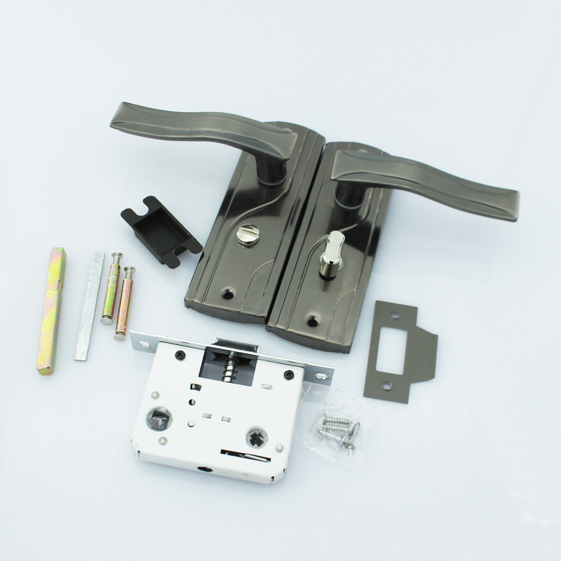 5040单舌d锁体门锁孔距125mm老式5045单舌卫生间浴室锁把不带钥匙