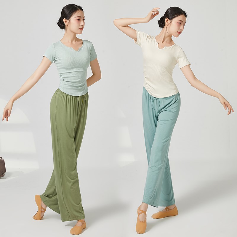 舞蹈服女套装练功裤阔腿裤中国舞古典舞服学生艺考跳舞上衣舞