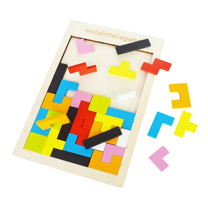 乐尔思俄罗斯方块拼图积木4男孩5女孩6幼儿园3岁以上儿童益智玩具
