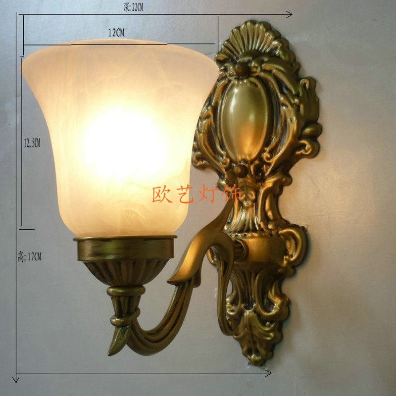 欧式壁灯LED壁灯镜前灯卧室床头灯过道灯客厅壁灯乡村壁灯包邮
