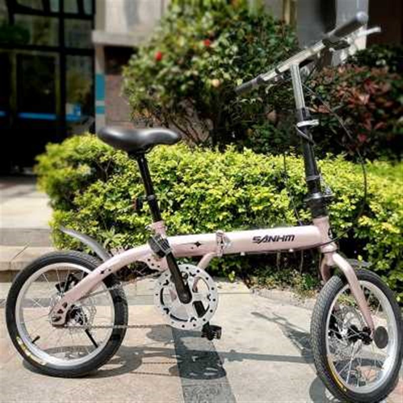 三河马1614寸可折叠变速超轻便携小型成人儿童男女式学生自行车