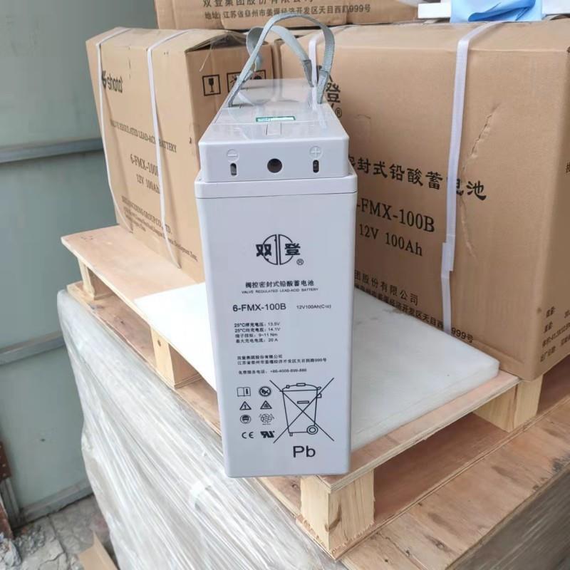 双登6-FMX-100B狭长型铅酸免维护蓄电池12V100AH通信室外机柜基站