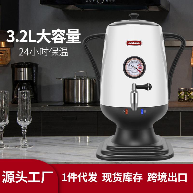 积高GL-T18欧式大容量电热水壶保温子母电开水壶温度显示创意水壶