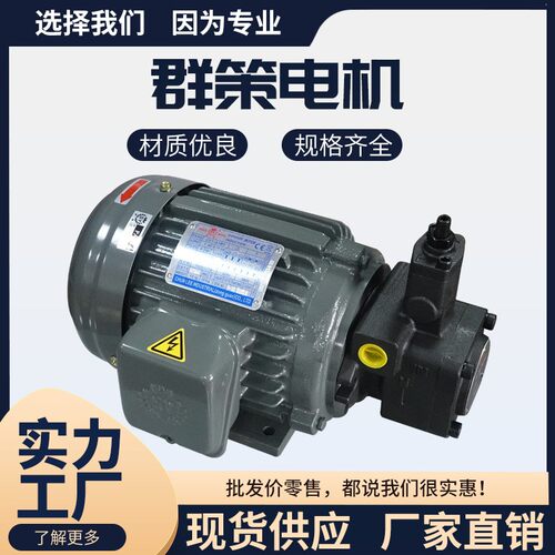 群策S.Y液压油泵内轴电动机0.75KW1.5KW2.25KW5.5KW7.5KW液压电机