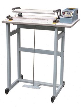 SF-400一封一切脚踏式封口机 脚踩封口机  快递通过式封口机两线