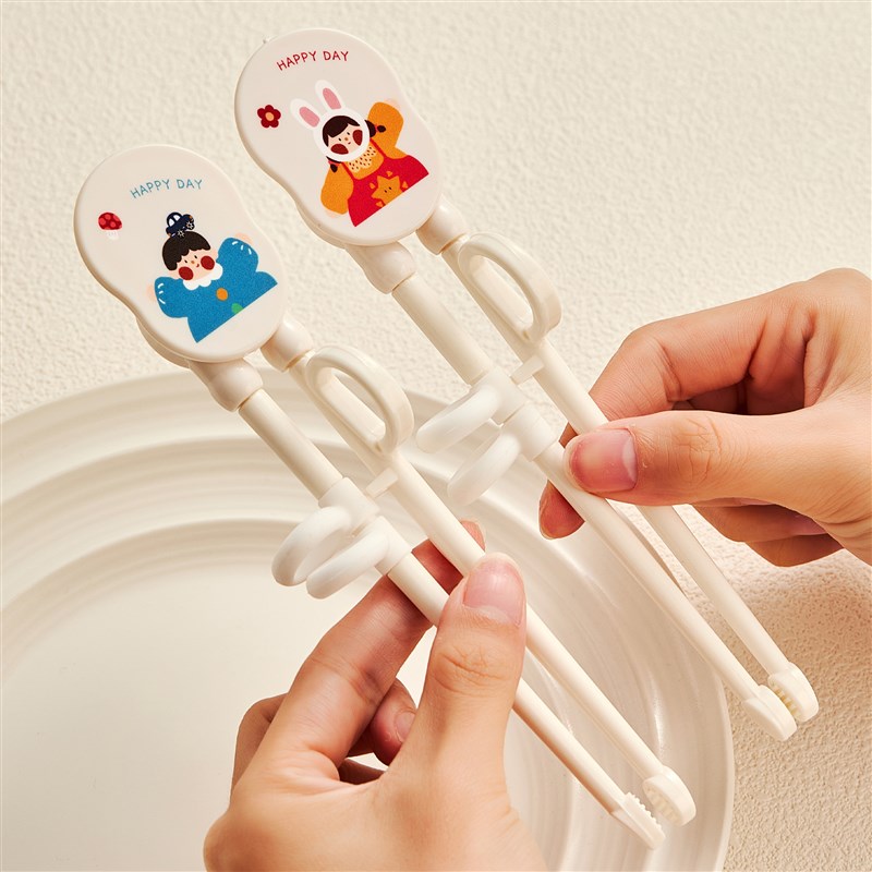 儿童筷子训练筷3岁6岁婴幼儿学吃饭虎口专用筷子小孩练习辅助餐具