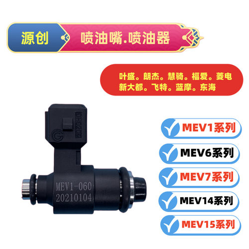 MEV1-100电喷摩托车燃油喷油嘴两孔排量160/200cc喷油器E0400-08